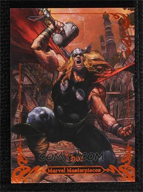 2018 Upper Deck Marvel Masterpieces - [Base] - Legendary Orange #84 - Level 4 - Thor /99
