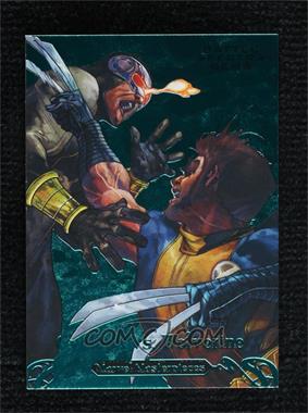 2018 Upper Deck Marvel Masterpieces - Battle Spectra - Gems #BS-9 - Cyclops vs. Wolverine /99