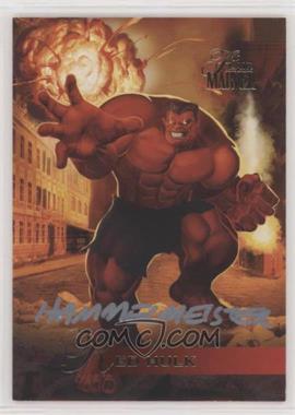 2019 Flair Marvel - Base Autographs #62 - Red Hulk by Mark Hammermeister /30