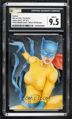 2019 Flair Marvel - Sketch Cards #_BRSC - Brian Schillinger /1 [CGC 9.5 Mint+]