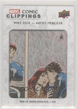 2019 Upper Deck Marvel 80th Anniversary - Comic Clippings #CC-MZ - Mike Zeck Web of Spider-Man Vol.1 #32 /59