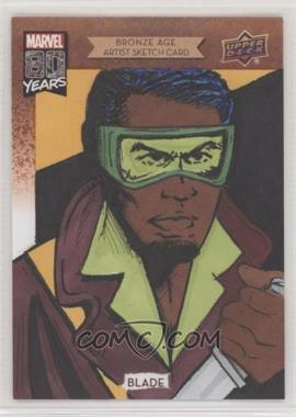 2019 Upper Deck Marvel 80th Anniversary - Sketch Cards #SKT-BL - Bronze Age - Blade /1