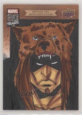 2019 Upper Deck Marvel 80th Anniversary - Sketch Cards #SKT-RW.3 - Red Wolf by Ulisses Gabriel (Bronze Age - Red Wolf) /1