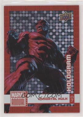 2020-21 Upper Deck Marvel Annual - [Base] - Foil Hologram #40 - Immortal Hulk /49