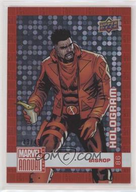 2020-21 Upper Deck Marvel Annual - [Base] - Foil Hologram #86 - Bishop /49