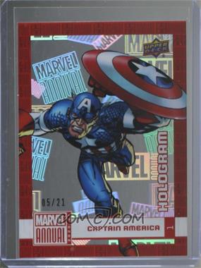 2020-21 Upper Deck Marvel Annual - [Base] - Hologram #1 - Captain America /21