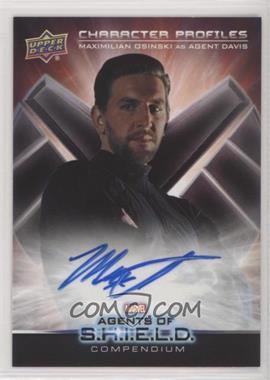 2020 Upper Deck Marvel Agents of SHIELD Compendium - Character Profiles Autographs #CB-MO - Maximilian Osinski as Agent Davis