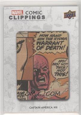 2020 Upper Deck Marvel Ages - Comic Clippings #CA-111 - Captain America #111 /50