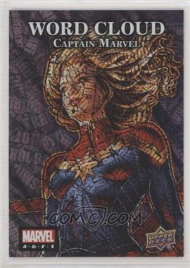 2020 Upper Deck Marvel Ages - Word Cloud #WC-20 - SSP - Captain Marvel