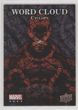 2020 Upper Deck Marvel Ages - Word Cloud #WC-5 - SSP - Cyclops