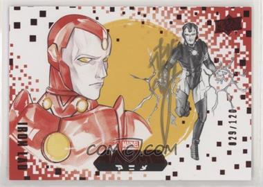 2020 Upper Deck Marvel Anime - [Base] - Red Foil Peach Momoko Artist Autograph #39 - Iron Lad /120