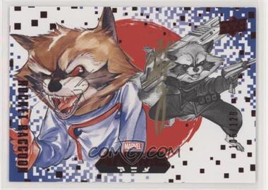 2020 Upper Deck Marvel Anime - [Base] - Red Foil Peach Momoko Artist Autograph #51 - Rocket Raccoon /120