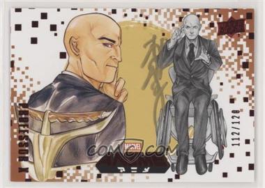 2020 Upper Deck Marvel Anime - [Base] - Red Foil Peach Momoko Artist Autograph #55 - Professor X /120