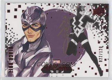 2020 Upper Deck Marvel Anime - [Base] - Red Foil Peach Momoko Artist Autograph #58 - Black Bolt /120