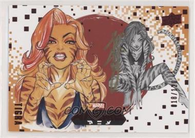2020 Upper Deck Marvel Anime - [Base] - Red Foil Peach Momoko Artist Autograph #75 - Tigra /120