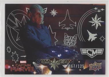 2020 Upper Deck Marvel Avengers Endgame & Captain Marvel - Captain Marvel Base - Silver Spectrum #19 - Skrull Leader /125