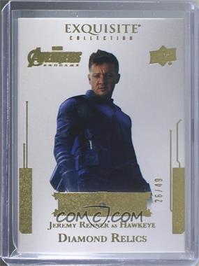 2020 Upper Deck Marvel Avengers Endgame & Captain Marvel - Exquisite Collection Diamond Relics #D-4 - Tier 1 - Jeremy Renner /49