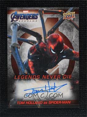 2020 Upper Deck Marvel Avengers Endgame & Captain Marvel - Legends Never Die Autographs: Avengers Outfit #LNDA-TH - Tom Holland as Spider-Man