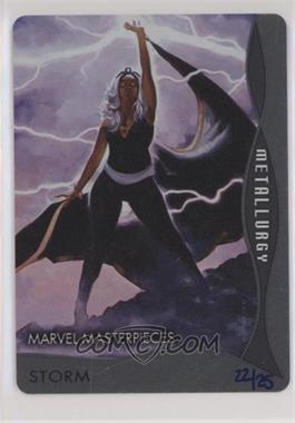 2020 Upper Deck Marvel Masterpieces - Metallurgy #M-87 - Storm /25