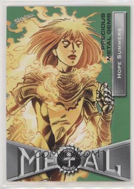 2020 Upper Deck Marvel X-Men Metal Universe - [Base] - Precious Metal Gems Green #34 - Hope Summers /10