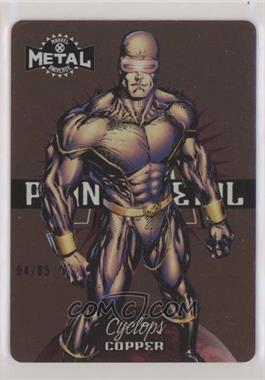 2020 Upper Deck Marvel X-Men Metal Universe - Planet Metal - Copper #4 PM - Cyclops /85