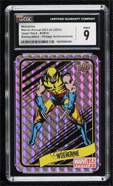 2021-22 Upper Deck Marvel Annual - Backscatters - Vintage Achievement #VB10 - Wolverine [CGC 9 Mint]