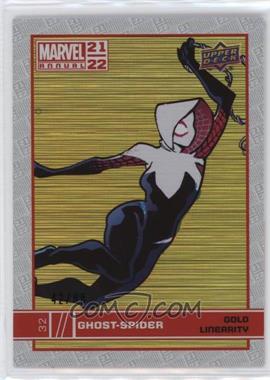 2021-22 Upper Deck Marvel Annual - [Base] - Gold Linearity #32 - Ghost-Spider /88