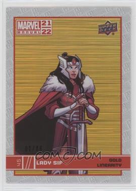 2021-22 Upper Deck Marvel Annual - [Base] - Gold Linearity #45 - Lady Sif /88