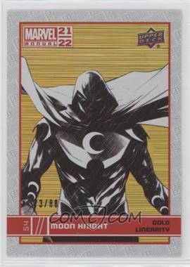 2021-22 Upper Deck Marvel Annual - [Base] - Gold Linearity #54 - Moon Knight /88