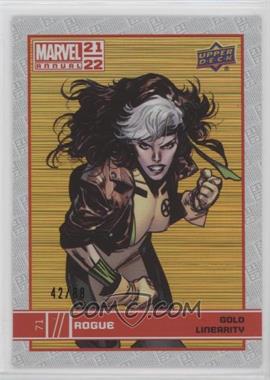 2021-22 Upper Deck Marvel Annual - [Base] - Gold Linearity #71 - Rogue /88