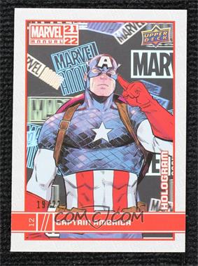 2021-22 Upper Deck Marvel Annual - [Base] - Hologram #12 - Captain America /22