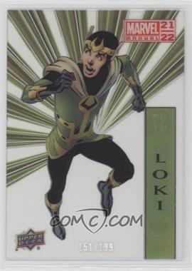 2021-22 Upper Deck Marvel Annual - Suspended Animation #37 OF 50 - Tier 3 - Loki /199
