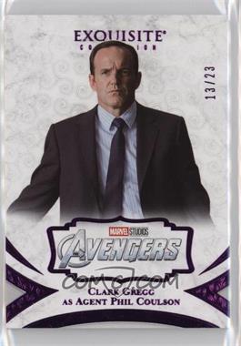 2021 Upper Deck Marvel Black Diamond - 2020 Exquisite Collection - Blue #12 - Clark Gregg as Agent Phil Coulson /23