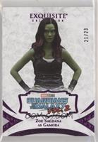 Zoe Saldana as Gamora #/23