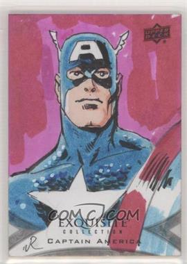 2021 Upper Deck Marvel Black Diamond - 2020 Exquisite Collection Sketch Cards #ESKT-1.16 - Captain America, Joe Rubinstein /1