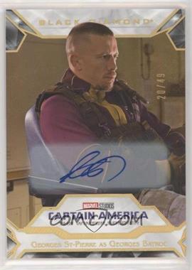 2021 Upper Deck Marvel Black Diamond - [Base] - Gold Autographs #28 - Captain America The Winter Soldier - Georges St-Pierre as Georges Batroc /49