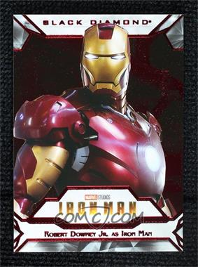 2021 Upper Deck Marvel Black Diamond - [Base] - Red #1 - Iron Man - Robert Downey Jr. as Iron Man /35