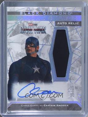 2021 Upper Deck Marvel Black Diamond - Diamond Shards Autographs #DSA-CE - Chris Evans, Captain America /25