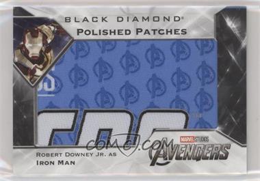 2021 Upper Deck Marvel Black Diamond - Polished Patches Puzzles #PP-AV3 - Avengers - Robert Downey Jr., Iron Man