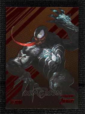 2022 Fleer Ultra Avengers - [Base] - Gold Rainbow Foil #82 - Venom