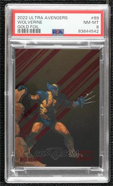 2022 Fleer Ultra Avengers - [Base] - Gold Rainbow Foil #89 - Wolverine [PSA 8 NM‑MT]