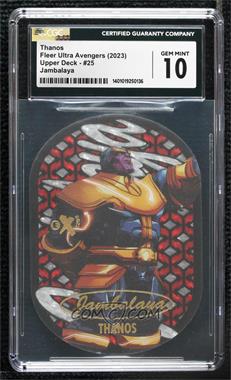 2022 Fleer Ultra Avengers - Jambalaya #25 OF 30 - Thanos [CGC 10 Gem Mint]