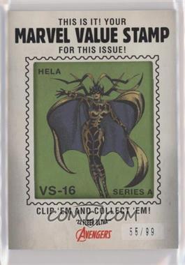 2022 Fleer Ultra Avengers - Marvel Value Stamps #VS-16 - Hela /99