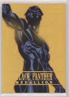 2022 Fleer Ultra Avengers - Medallions - Gold #M-4 - Black Panther /200