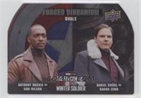 Anthony Mackie as Sam Wilson, Daniel Bruhl as Baron Zemo