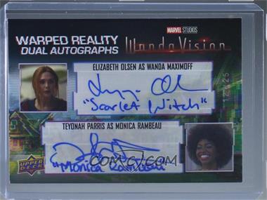 2022 Marvel Studios' WandaVision - Warped Reality Dual Autographs #WRD-OP - Elizabeth Olsen as Wanda Maximoff and Teyonah Parris as Monica Rambeau /25