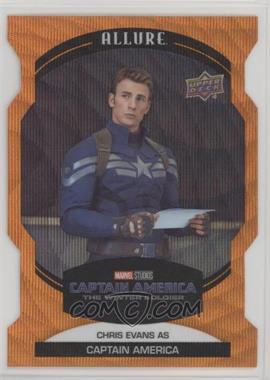2022 Upper Deck Marvel Allure - [Base] - Orange Slice Die-Cut #26 - Chris Evans as Captain America