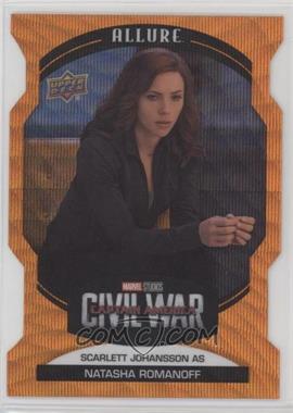 2022 Upper Deck Marvel Allure - [Base] - Orange Slice Die-Cut #46 - Scarlett Johansson as Natasha Romanoff