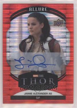 2022 Upper Deck Marvel Allure - [Base] - Red Auto #8 - Jaimie Alexander as Sif