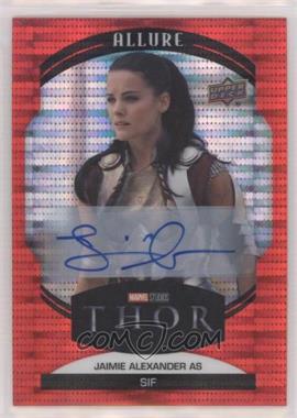 2022 Upper Deck Marvel Allure - [Base] - Red Auto #8 - Jaimie Alexander as Sif